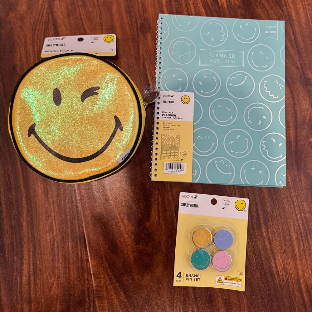 Yoobi Pencil Case, Planner and Pins